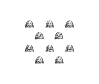 White Scars Shoulder Pads (10 pieces)